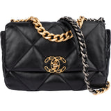 Chanel 19 Quilted Lambskin Single Flap Crossbody Bag