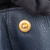 Prada Bleu Vitello Daino Handbag