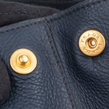 Prada Bleu Vitello Daino Handbag