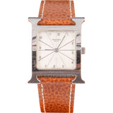 Hermès Silver Tone White Dial Heure H HH.1.510