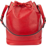 Louis Vuitton Rouge Epi Leather Sac Noe Grande Shoulder Bag