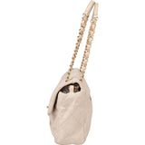 Chanel Quilted Iridescent Calfskin Rabat Single Flap Shoulder Bag