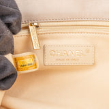 Chanel Quilted Iridescent Calfskin Rabat Single Flap Shoulder Bag