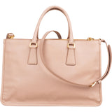 Prada Pink Saffiano Leather Lux Galleria Handbag