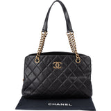 Chanel Quilted Leather CC Shoulder Bag