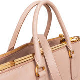 Prada Pink Saffiano Leather Lux Galleria Handbag