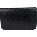 Chanel Quilted Lambskin 24K Gold Single Flap Shoulder Bag