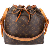 Louis Vuitton Canvas Monogram Sac Noe Petit Shoulder Bag