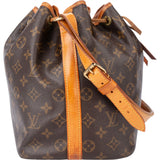 Louis Vuitton Canvas Monogram Sac Noe Petit Shoulder Bag