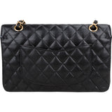 Chanel Quilted Caviar Leather Medium Double Flap Crossbody Bag