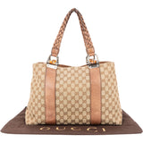 Gucci GG Monogram Bamboo Handbag
