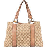 Gucci GG Monogram Bamboo Handbag