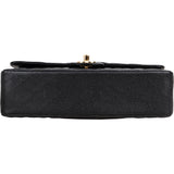 Chanel Quilted Caviar Leather Medium Double Flap Crossbody Bag