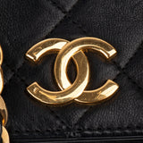 Chanel Quilted Lambskin 24K Gold Single Flap Shoulder Bag