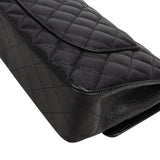Chanel Quilted Caviar Leather Medium Double Flap Crossbody Bag