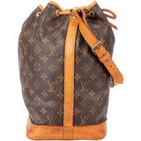 Louis Vuitton Canvas Monogram Sac Noe Grande Shoulder Bag