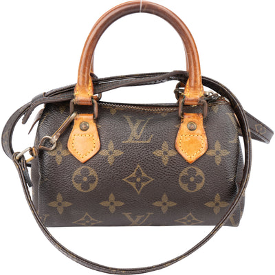 Louis Vuitton Canvas Monogram Mini Speedy Handbag