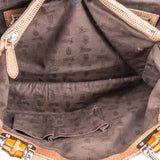 Gucci GG Monogram Bamboo Handbag