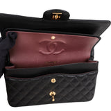Chanel Quilted Caviar Leather Medium Double Flap Crossbody Bag