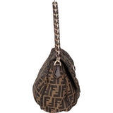 Fendi FF Monogram Big Baguette Buckle Shoulder Bag