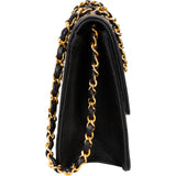 Chanel Quilted Lambskin 24K Gold Single Flap Shoulder Bag
