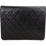 Chanel Quilted Lambskin 24K Gold Single Flap Shoulder Bag