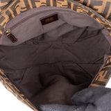Fendi FF Monogram Big Baguette Buckle Shoulder Bag