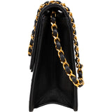 Chanel Quilted Lambskin 24K Gold Single Flap Shoulder Bag