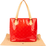 Louis Vuitton Rouge Vernis Monogram Houston Handbag