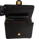Chanel Quilted Lambskin 24K Gold Single Flap Shoulder Bag