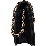Chanel Quilted Lambskin 24K Gold Single Flap Shoulder Bag