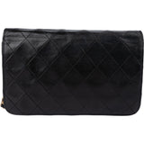 Chanel Quilted Lambskin 24K Gold Single Flap Shoulder Bag