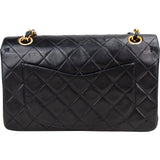Chanel Quilted Lambskin 24K Gold Small Double Flap Crossbody Bag