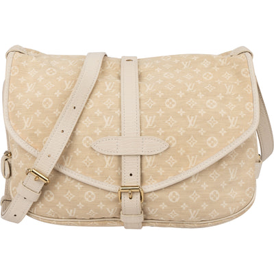Louis Vuitton Mini Lin Monogram Saumur 30 Crossbody Bag