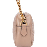 Gucci Pink Chevron GG Marmont Crossbody Bag