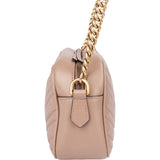 Gucci Pink Chevron GG Marmont Crossbody Bag