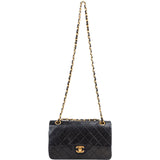 Chanel Quilted Lambskin 24K Gold Small Double Flap Crossbody Bag
