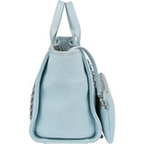 Chanel Blue Tweed Deauville Handbag