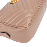 Gucci Pink Chevron GG Marmont Crossbody Bag