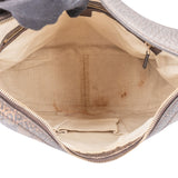 Gucci GG Leather Monogram Horsebit Hobo Bag