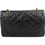 Chanel Quilted Lambskin Bicolor Double Flap Crossbody Bag