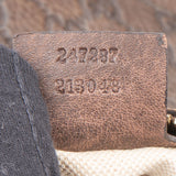 Gucci GG Leather Monogram Horsebit Hobo Bag
