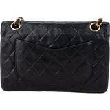 Chanel Quilted Lambskin 24K Gold Double Flap Crossbody Bag