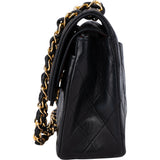 Chanel Quilted Lambskin 24K Gold Double Flap Crossbody Bag