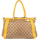 Gucci GG Monogram Bamboo Handbag