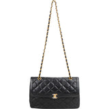 Chanel Quilted Lambskin Bicolor Double Flap Crossbody Bag