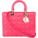 Christian Dior Quilted Leather Lady Dior Handbag