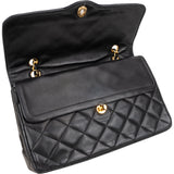 Chanel Quilted Lambskin Bicolor Double Flap Crossbody Bag