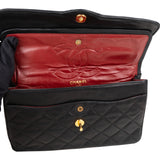 Chanel Quilted Lambskin Bicolor Double Flap Crossbody Bag