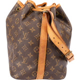 Louis Vuitton Canvas Monogram Sac Noe Petit Shoulder Bag